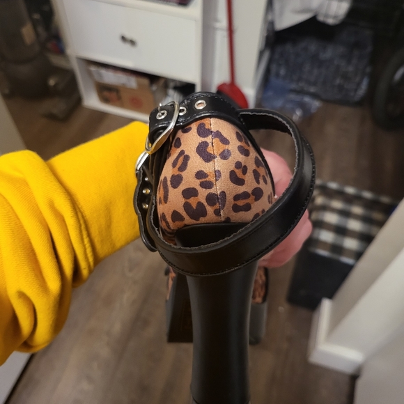 ❤️ T.U.K - ANIMAL PRINT Y2K GRUNGE  PLATFORM SHOES SIZE - 7 - Picture 7 of 11